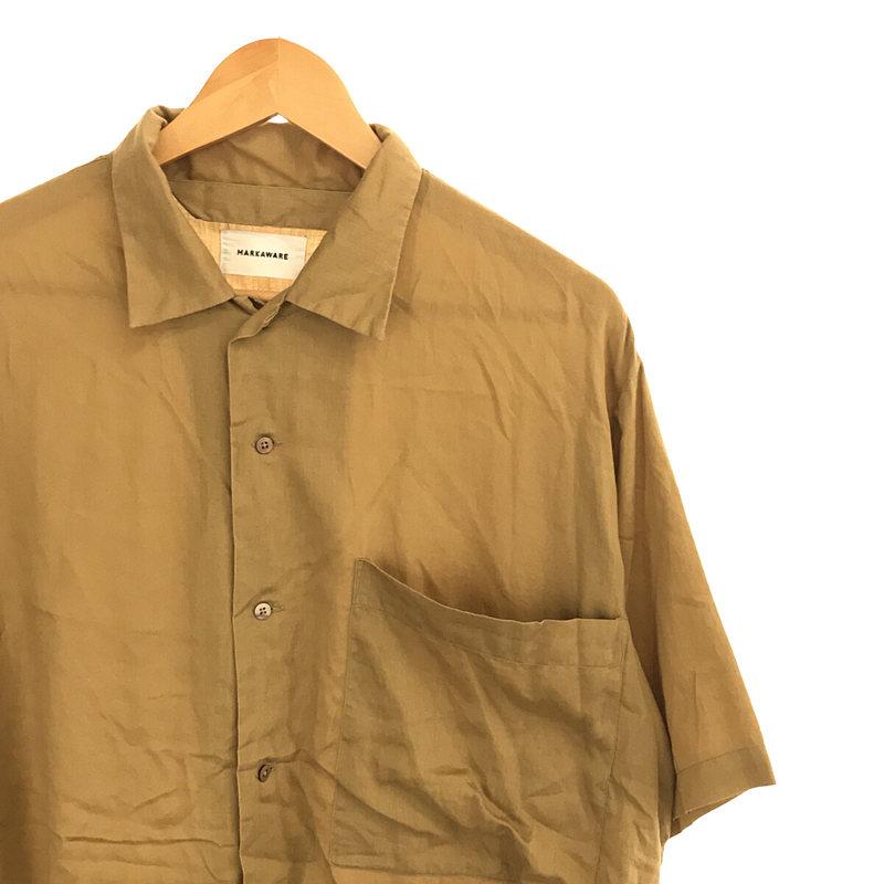 MARKAWARE / マーカウェア | OPEN COLLAR SHIRTS S/S コットン オープンカラー シャツ | 3 | マスタード | メンズ｜kldclothing｜02