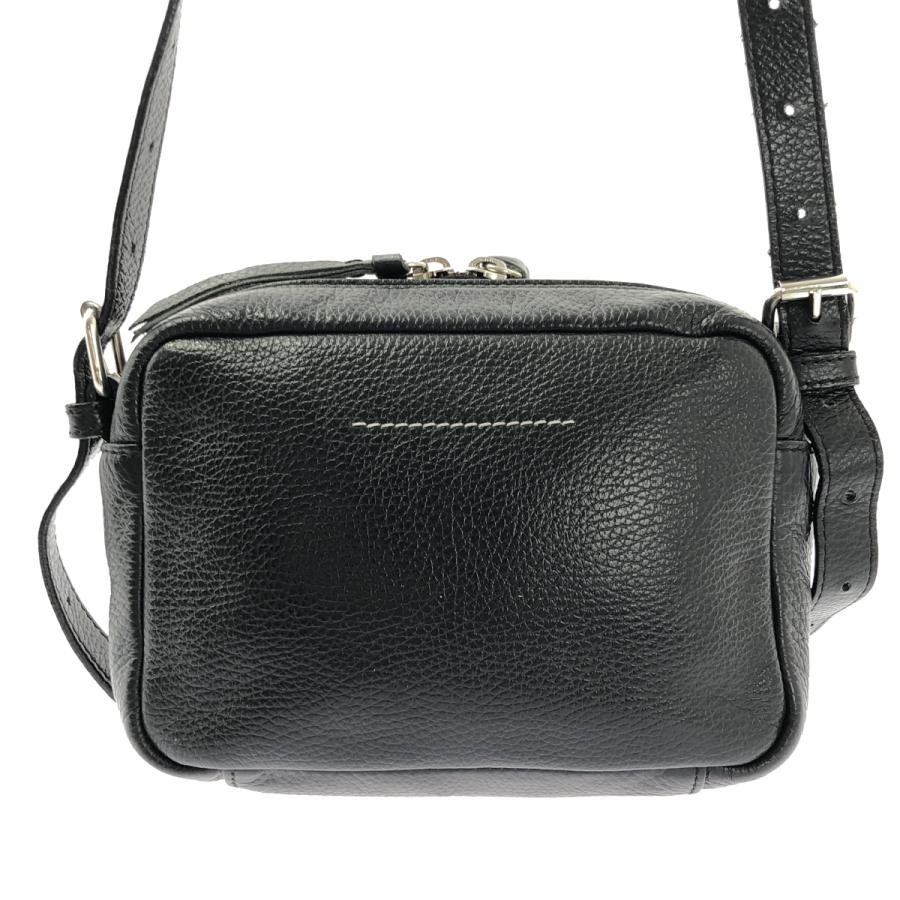 【未使用級】MM6 メゾンマルジェラ チェーンショルダー付 ケース 黒 MM6 Maison Margiela / エムエムシックスメゾンマルジェラ レザー