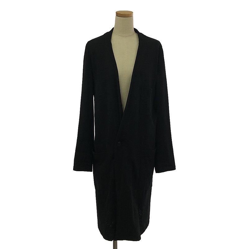 Y's / ワイズヨウジヤマモト | 2019SS | パンチング ノーカラー ロングカーディガン | 2 | ブラック | レディース Y's / ワイズヨウジヤマモト | 2019SS パンチング ノーカラー ロング