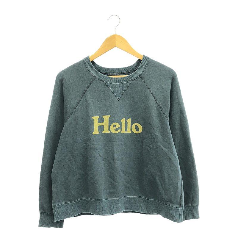 MADISONBLUE - MADISON BLUE / マディソンブルー | 2022AW | HELLO SWEAT L/S / スウェット プルオーバー | 01(S) | グレー系 | レディース MADISON BLUE / マディソンブルー | 2022AW HELLO SWEAT L/S