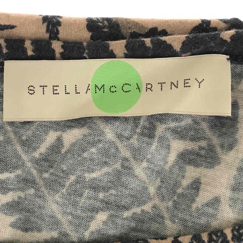 STELLA McCARTNEY / ステラマッカートニー | コットン ボタニカル プリント ドルマンスリーブ カットソー | 36 | ベージュ / ネイビー｜kldclothing｜05