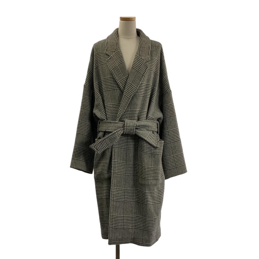 レディース ALLSAINTS チェック柄ロングコート