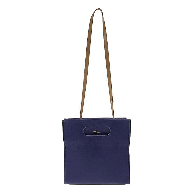 TOGA / トーガ | 2way small leather bag ショルダーバッグ ブルー  