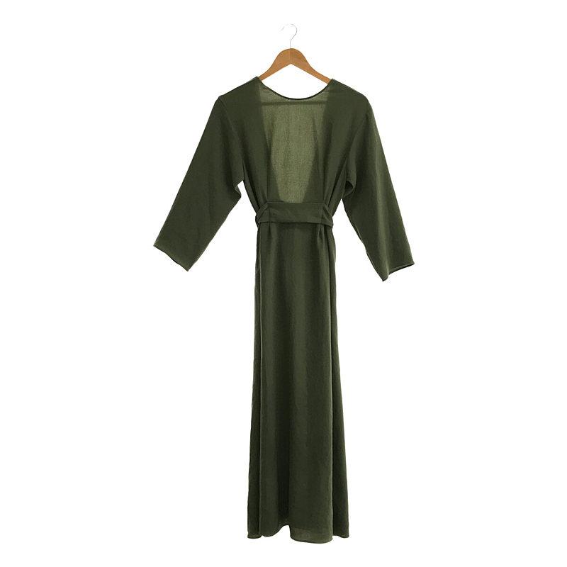 6(ROKU) BEAUTY&YOUTH | BELT MAXI DRESS 無地 ベルト ワンピース | 36  