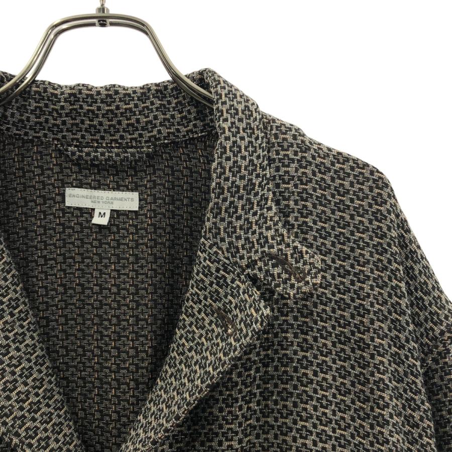 Engineered Garments / エンジニアドガーメンツ | Loiter Jacket Basketweave Cross Dobby ドビー織り 総柄 ロイタージャケット | M | グレー | メンズ Engineered Garments（エンジニアド ガーメンツ） Loiter Jacket