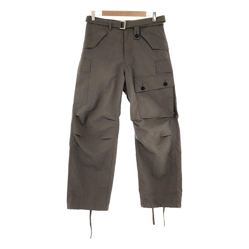 sacai / サカイ | 2023AW Matte Taffeta Pants ベルテッド sacai / サカイ | 2023AW Matte Taffeta Pants ベルテッド