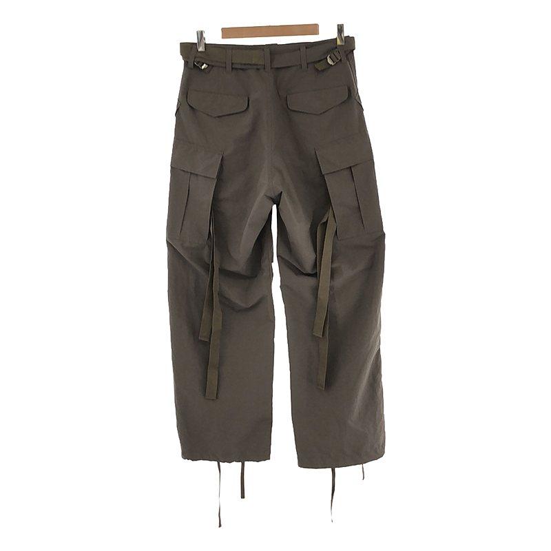 sacai / サカイ | 2023AW Matte Taffeta Pants ベルテッド sacai / サカイ | 2023AW Matte Taffeta Pants ベルテッド