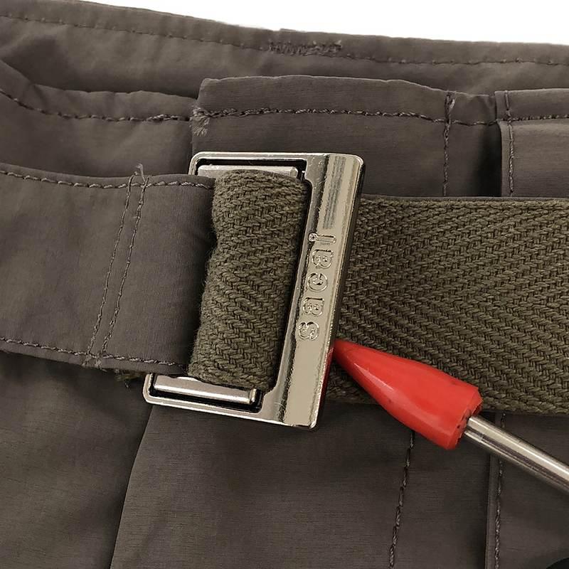 sacai / サカイ | 2023AW Matte Taffeta Pants ベルテッド sacai / サカイ | 2023AW Matte Taffeta Pants ベルテッド