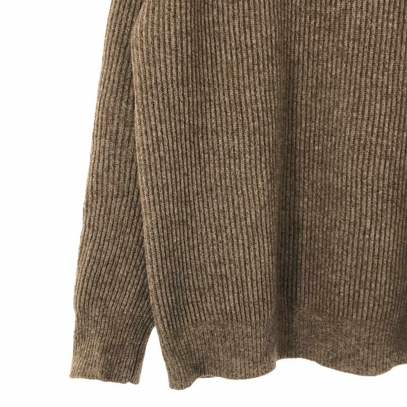 Cristaseya / クリスタセヤ | yak wool ribbed raglan sweater  ヤクウール リブニットセーター | XL | ブラウン系｜kldclothing｜03
