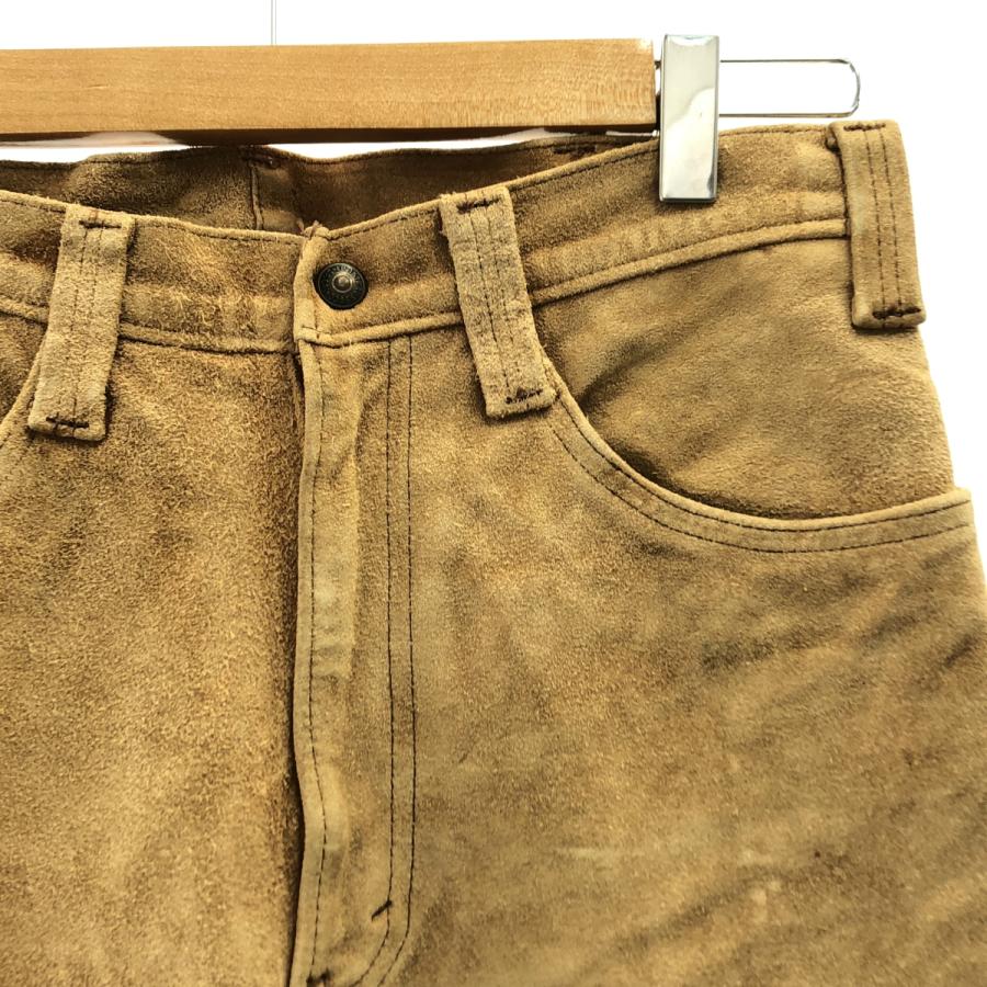 Levi's / リーバイス | 1960s | 517 BIGE 42TALON ジップ スエード ブーツカット パンツ | キャメル | メンズ Levi's（リーバイス） 517 BIGE 42TALON ジップ スエード ブーツカット