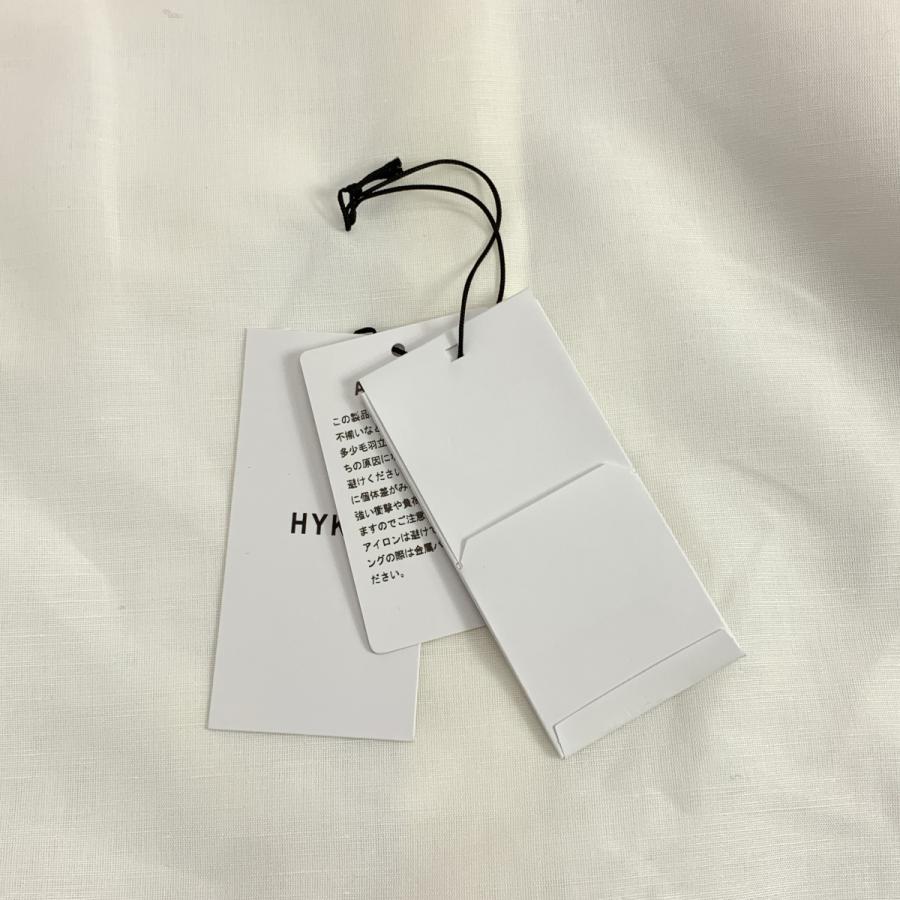 HYKE（ハイク） C/L BALLOON SLEEVE BLOUSE リネン コットン バンド