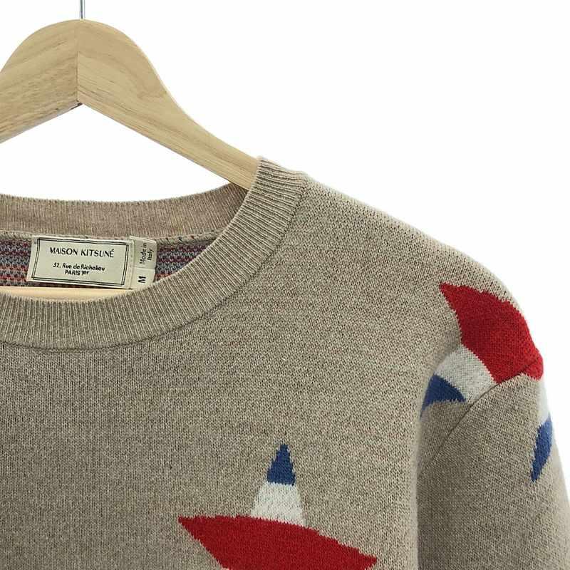 MAISON KITSUNE（メゾン キツネ） | ウール カシミヤ スター 総柄 プル 