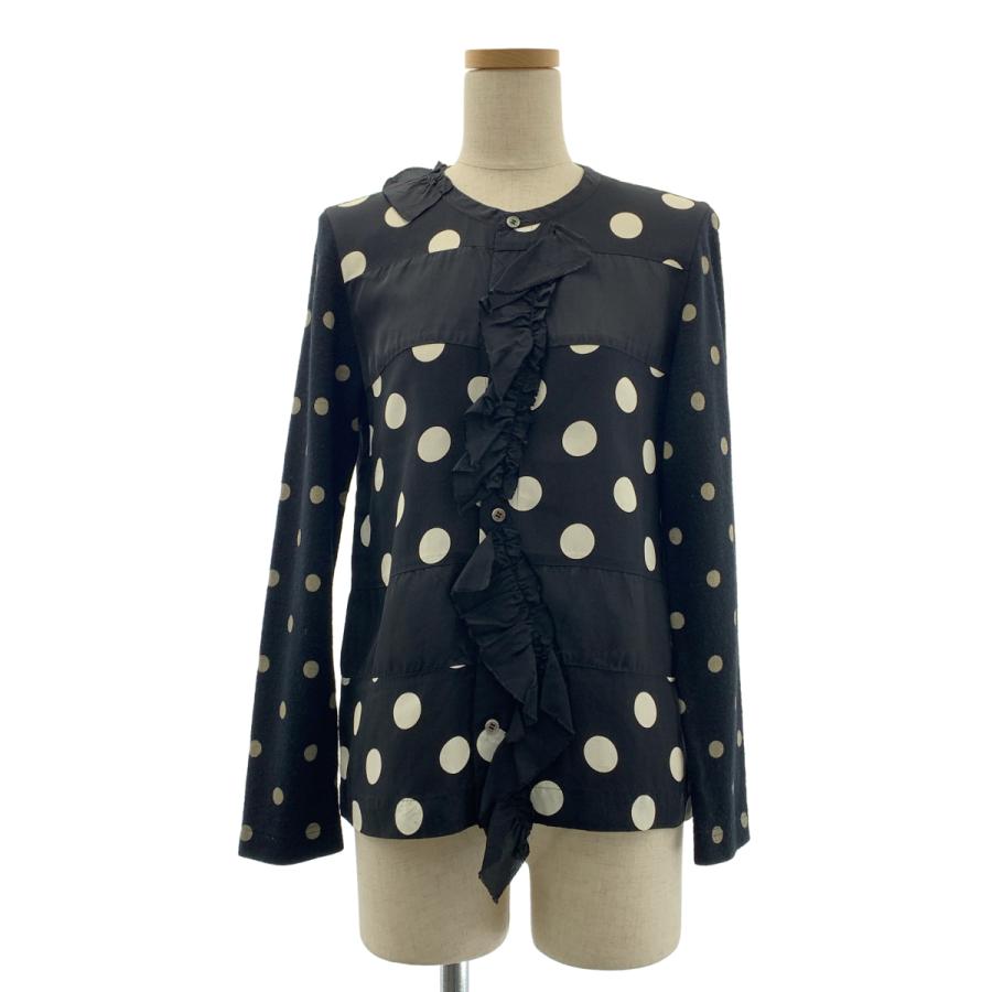 tricot COMME des GARCONS ブラウス　柄　フリル　シャツ tricot COMME des GARCONS / トリココムデギャルソン 異素材 切替