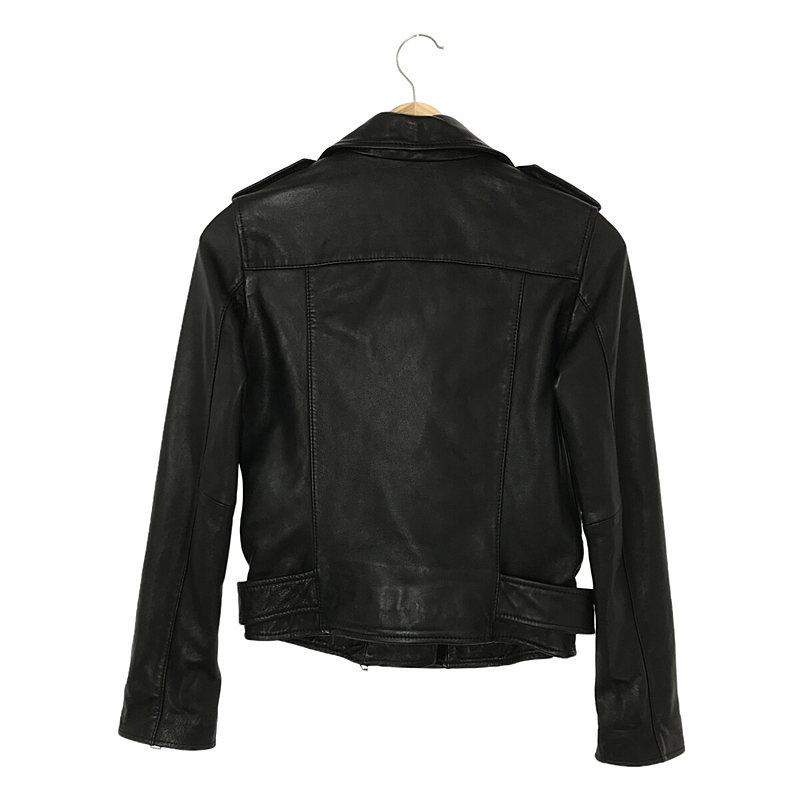 ALLSAINTS / オールセインツ | BALFERN BIKER ラムレザー ダブルライダース ジャケット | UK4 | ブラック | レディース｜kldclothing｜05