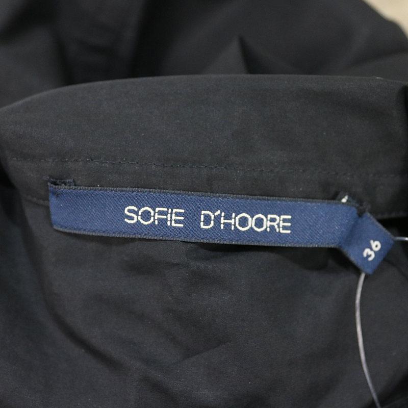 【美品】  SOFIE D'HOORE / ソフィードール | DIALOGUE キーネック2WAYワンピース | 36 | ブラック｜kldclothing｜08