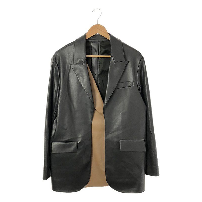 美品】 Rokh / ロック | フェイクレザー レイヤード シングル 