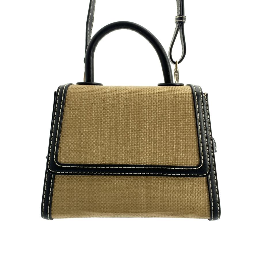 VASIC / ヴァジック | BEE MINI MINI ラフィア 2way ハンド ショルダーバッグ | ベージュ/ブラック | レディース VASIC / ヴァジック | BEE MINI MINI ラフィア 2way ハンド ショルダー