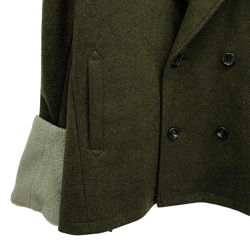 【新品】  prasthana / プラスターナ | double breasted arm guard coat / コート | M | オリーブ | メンズ 新品】 prasthana / プラスターナ | double breasted arm guard coat
