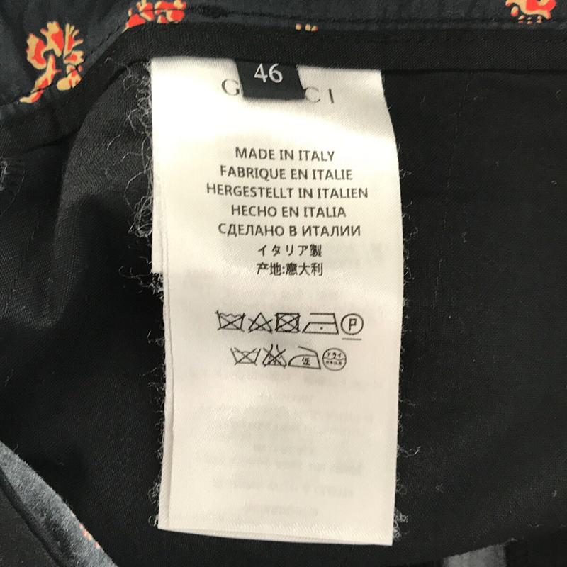 GUCCI（グッチ） | フラワー柄 ショートパンツ | 46 | ネイビー/レッド