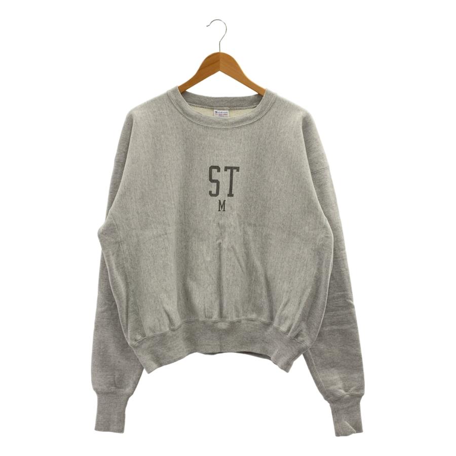 SAINT MICHAEL Mxxxxxx / セントマイケル CRW SWT ダメージ加工 ロゴ 