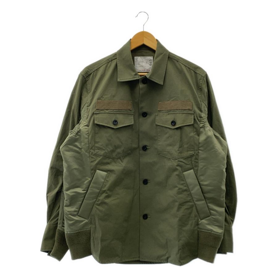 sacai / サカイ Cotton Oxford Nylon Twill Shirt オックスフォード ナイロン ツイル ミリタリー シャツ | sacai