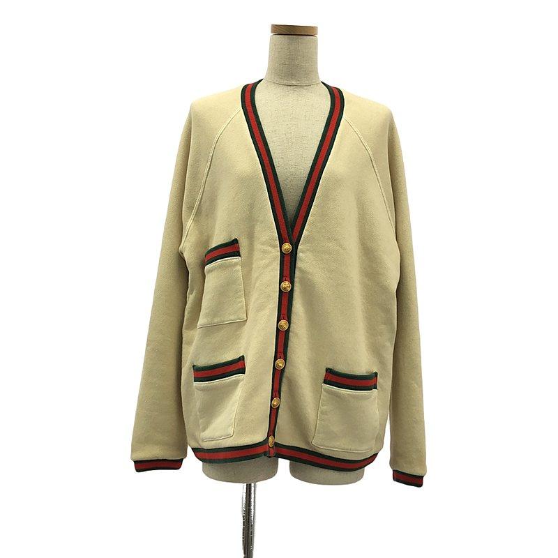 GUCCI パールボタン シェリーライン ニット カーディガン　XS GUCCI（グッチ） | シェリーライン リバーシブル カーディガン | XS