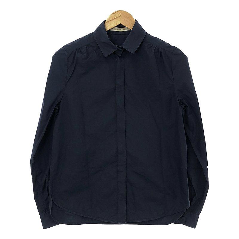 BALENCIAGA / バレンシアガ | コットン フライフロント バックギャザー 