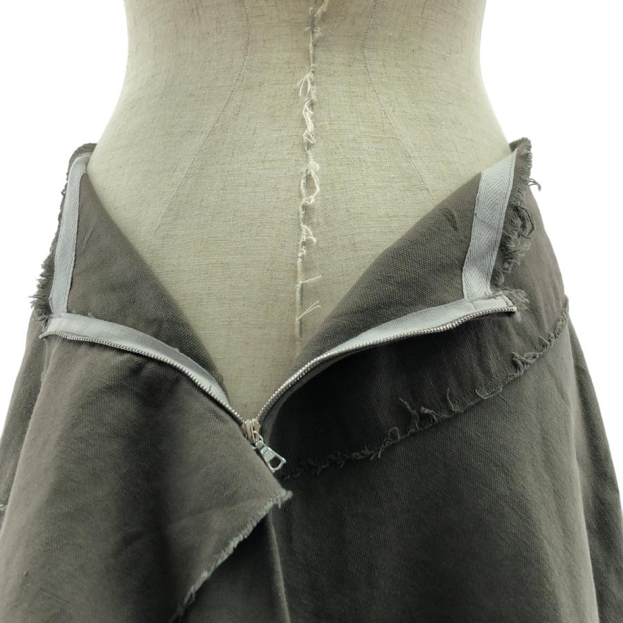 m.a+ / エムエークロス | カットオフ ロングスカート グレー  