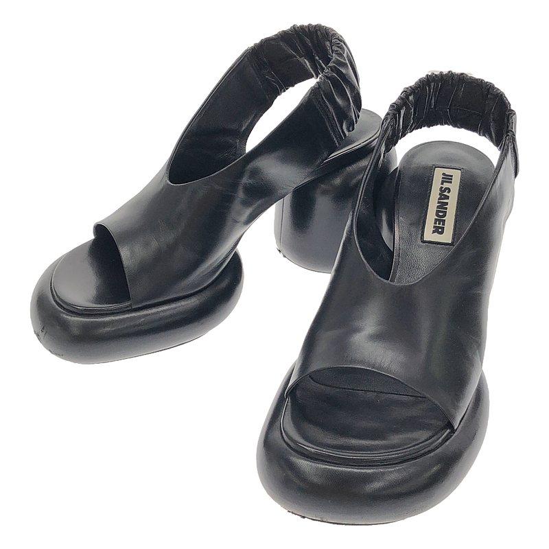JIL SANDER ブロックヒールサンダルジルサンダー