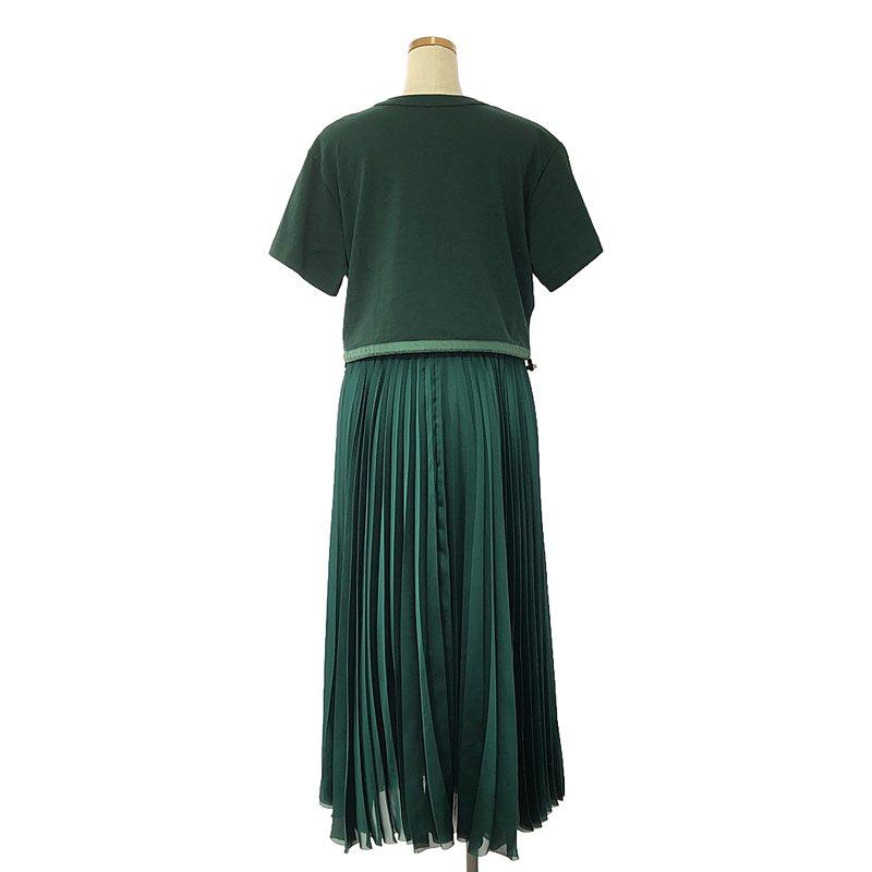 sacai 【美品】 / サカイ | Cotton Jersey × Satin Dress sacai 【美品】 / サカイ | Cotton Jersey × Satin Dress