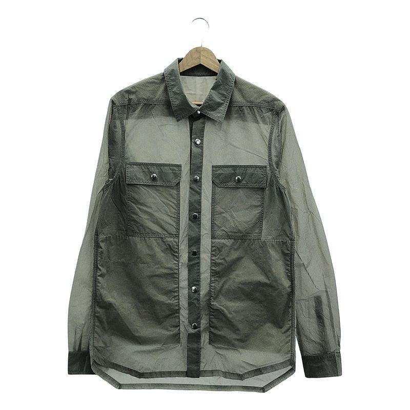 rickowens ひよくシャツ　48 グレー rickowens ひよくシャツ48 グレー