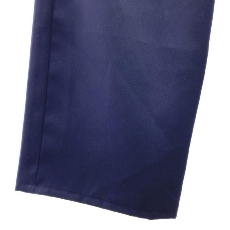 【美品】  Graphpaper / グラフペーパー | 2024SS | Scale Off Wool Wide Chef Pants ウール ギャバジン シェフパンツ | F | ネイビー |  | 02