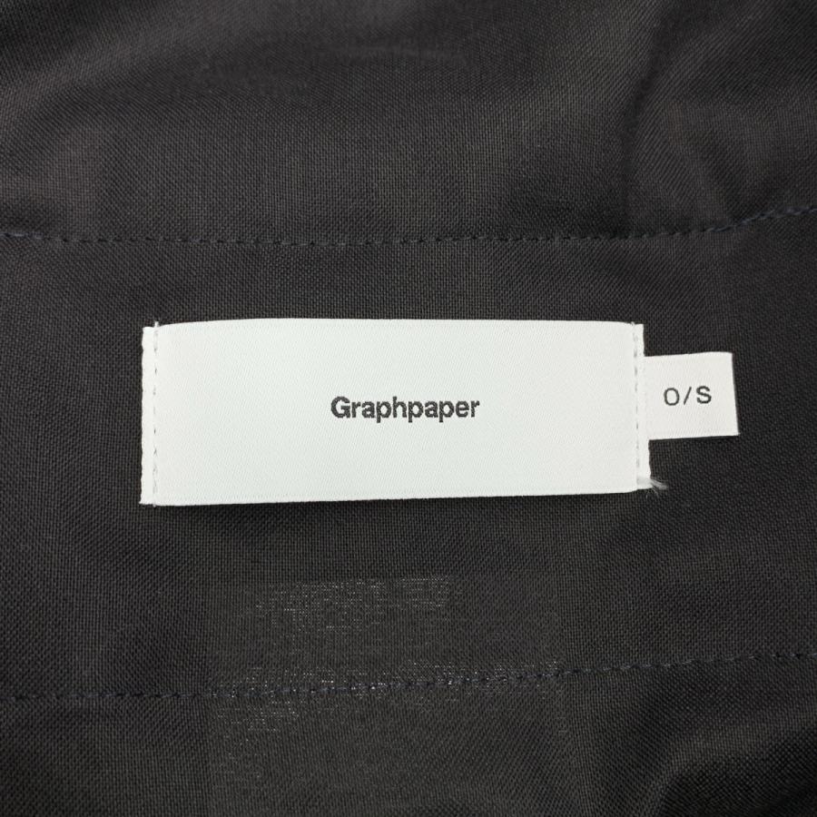 【美品】  Graphpaper / グラフペーパー | 2024SS | Scale Off Wool Wide Chef Pants ウール ギャバジン シェフパンツ | F | ネイビー |  | 04