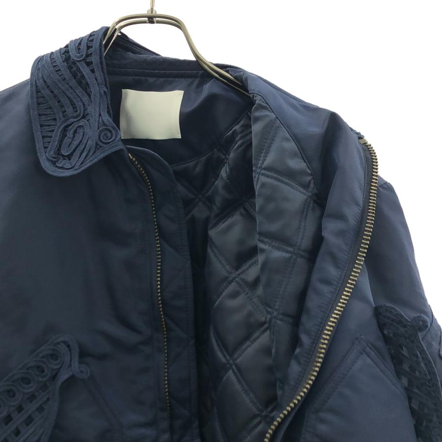 Mame Kurogouchi / マメクロゴウチ Cording Embroidered Flight Jacket