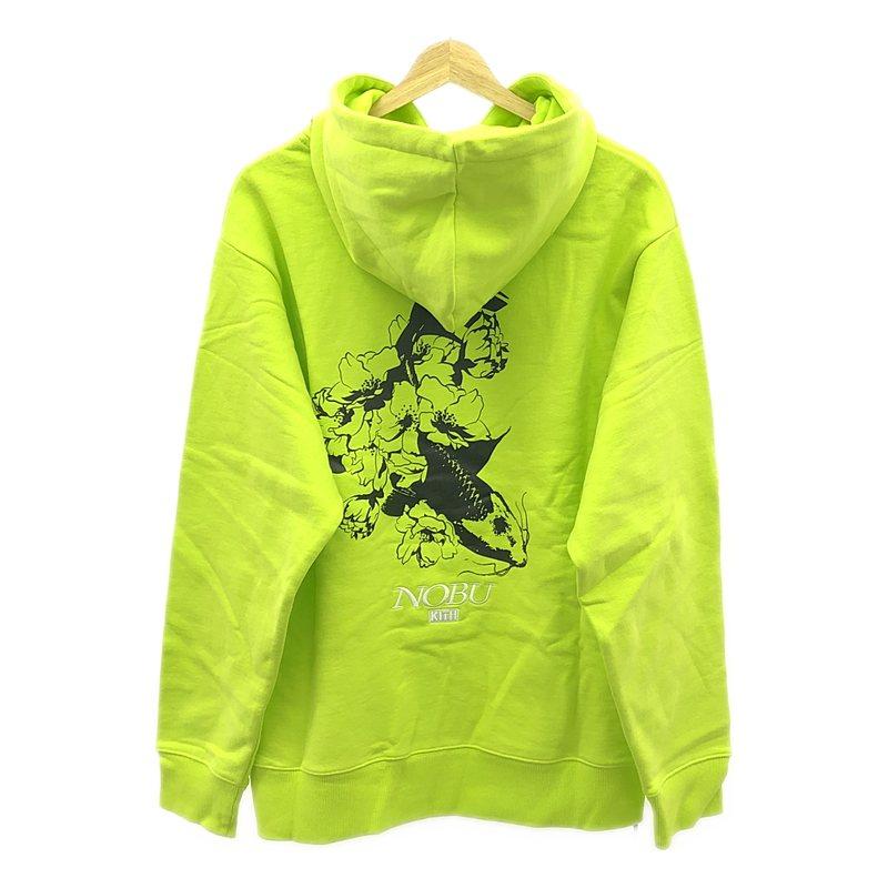 【美品】  KITH / キス | 2019AW | NOBU KOI HOODIE ノブ コイ スウェットパーカー | M | ネオングリーン | メンズ KITH（キス） 【美品】 | 2019AW | NOBU KOI HOODIE ノブ コイ