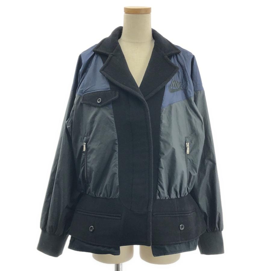 sacai / サカイ × NIKE ナイキ ウール 異素材 切替 ドッキング ロゴ 