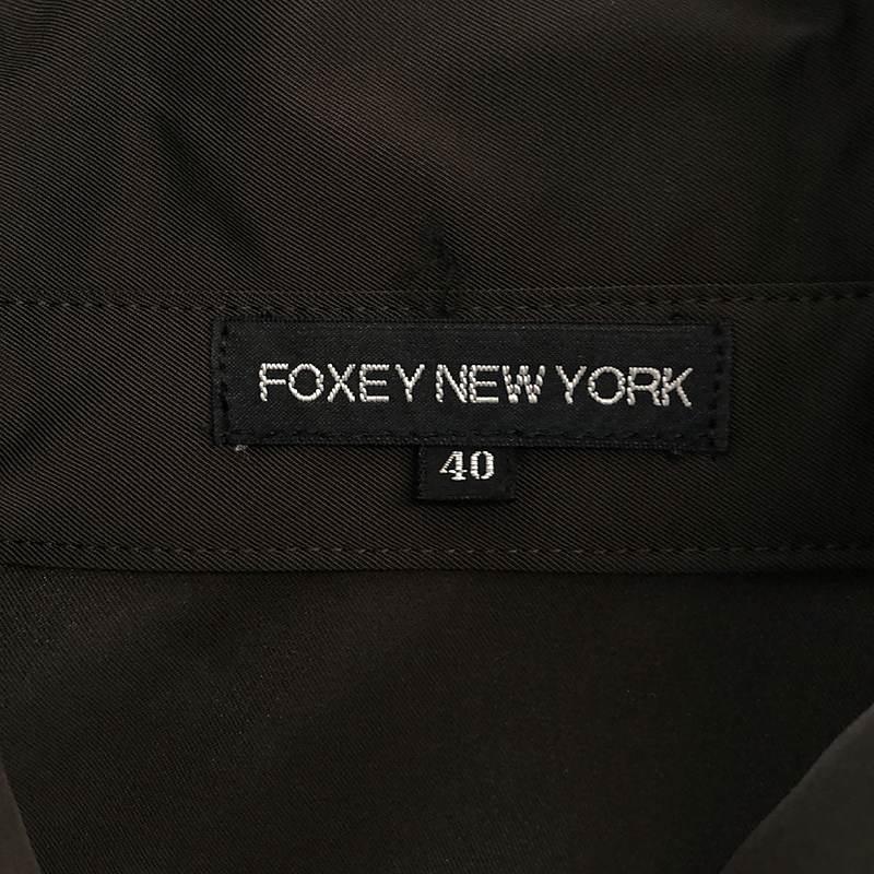 【美品】  FOXEY NEW YORK / フォクシーニューヨーク | ロゴボタン プルオーバーフレアワンピース | 40 | ダークブラウン | レディース｜kldclothing｜05