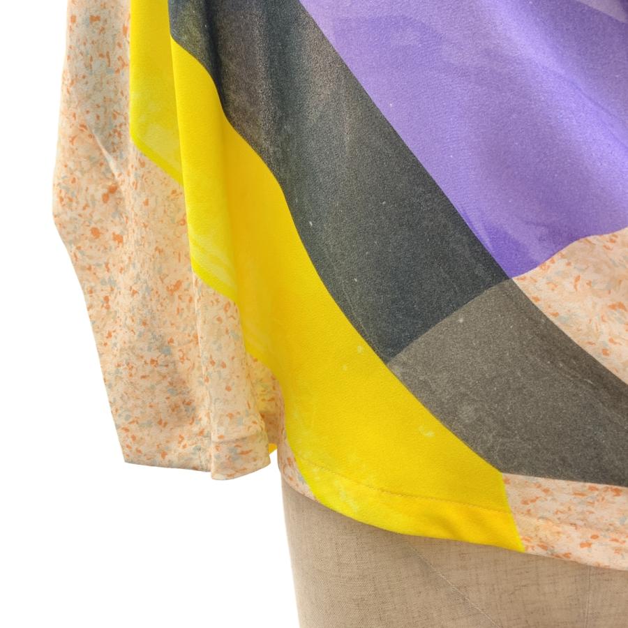 ISSEY MIYAKE イッセイミヤケ　 変形プルオーバー ISSEY MIYAKE（イッセイミヤケ） プリント 変形 ドレープ プルオーバー