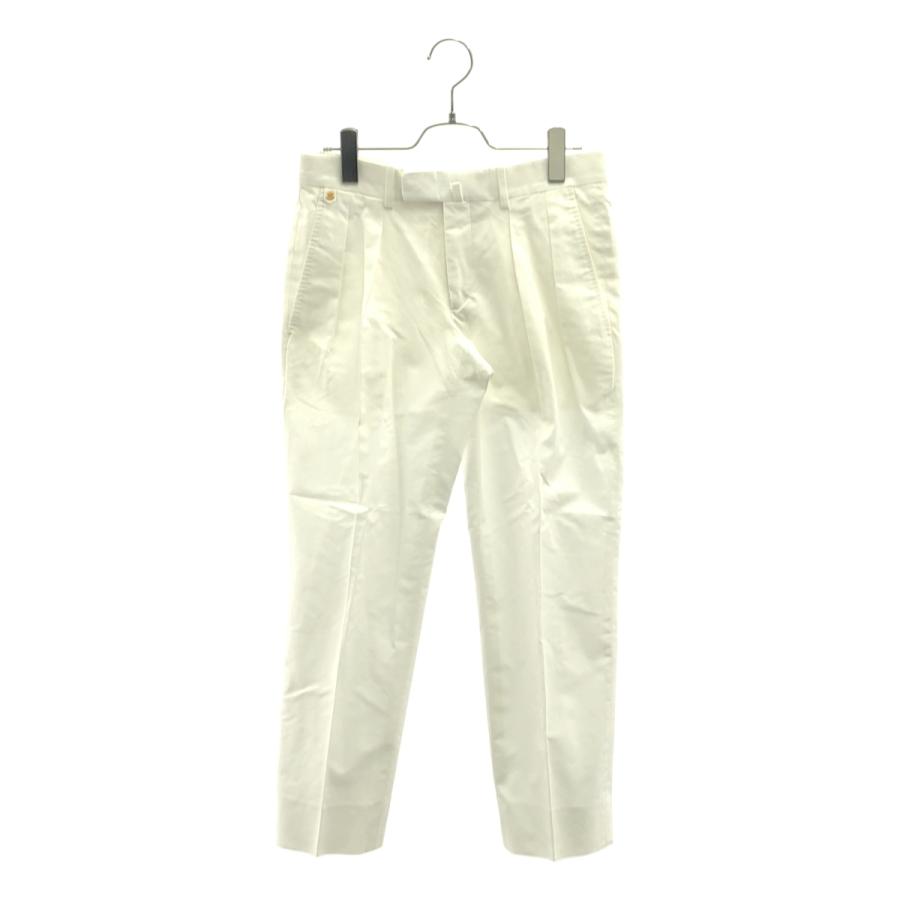 BERNARD ZINS / ベルナールザンス コットン 2タック スラックス パンツ