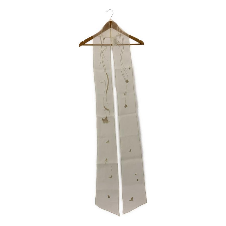 Mame Kurogouchi / マメクロゴウチ Floral Embroidery Long Scarf