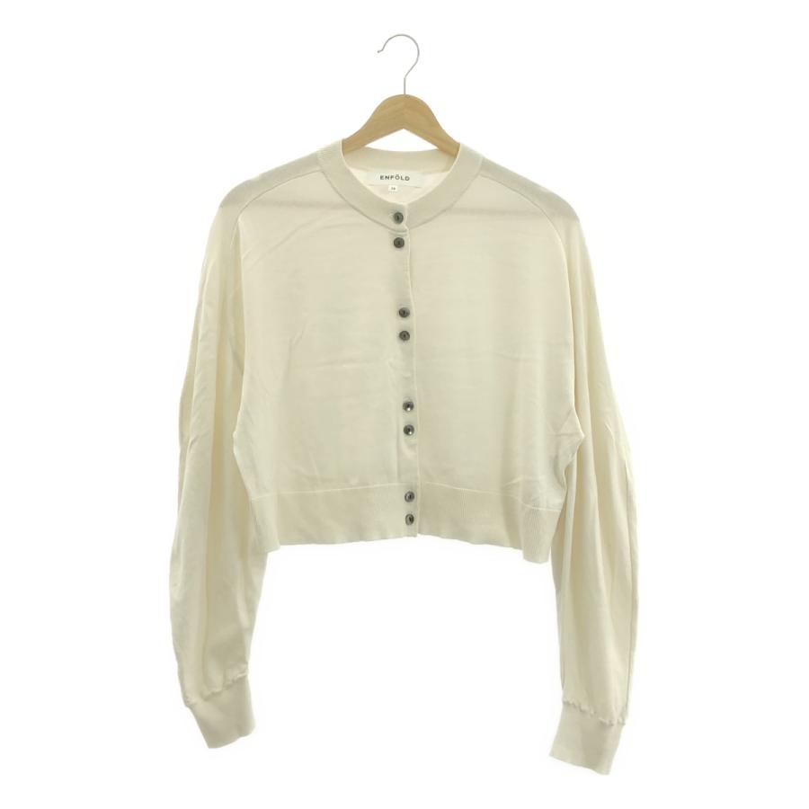 ENFOLD（エンフォルド） ROUND CARDIGAN シルク コットン ラウンド