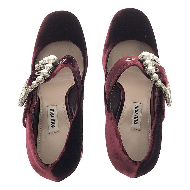 miu 【美品】 / ミュウミュウ | メリージェーン ベルベット miu 【美品】 / ミュウミュウ | メリージェーン ベルベット