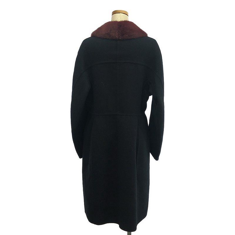 FENDI（フェンディ） | カシミヤ リアルファー ロング コート | 44