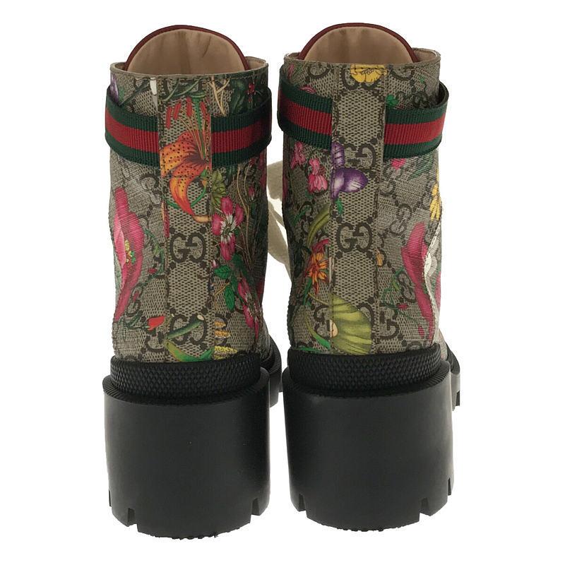 新品】 GUCCI / グッチ | キャンバス ブーツ GG柄 フローラル レース