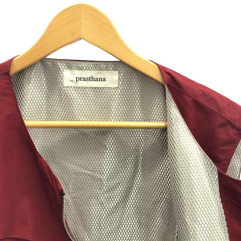 新品】 prasthana / プラスターナ | adaptation vest M レッド メンズ