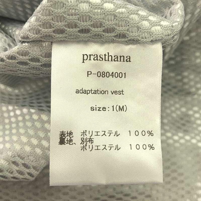 新品】 prasthana / プラスターナ | adaptation vest M レッド メンズ