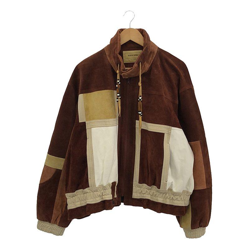 seven by seven レザーパッチワーク スエードジャケット seven by seven レザーパッチワーク スエードジャケット 【公式