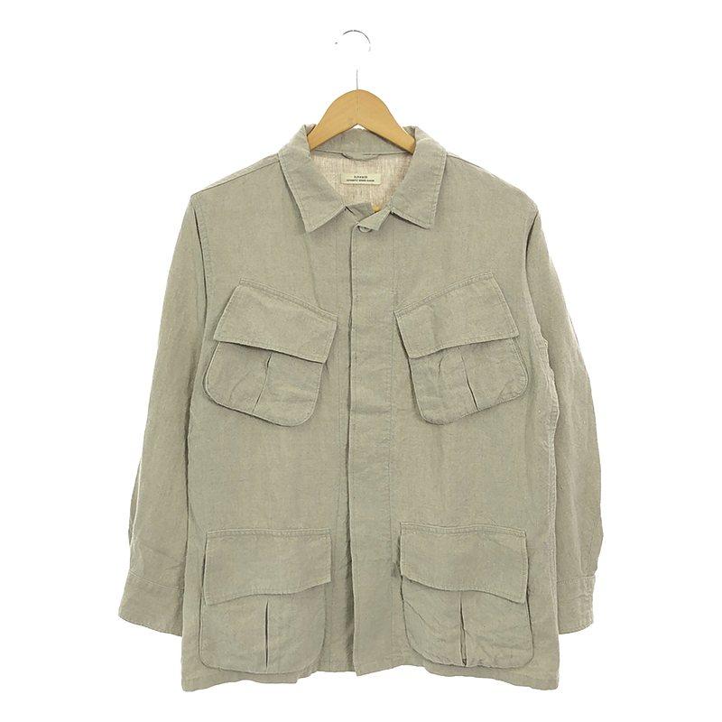 SLOW / スロウ | linen jungle fatigue jacket リネン ジャングル 