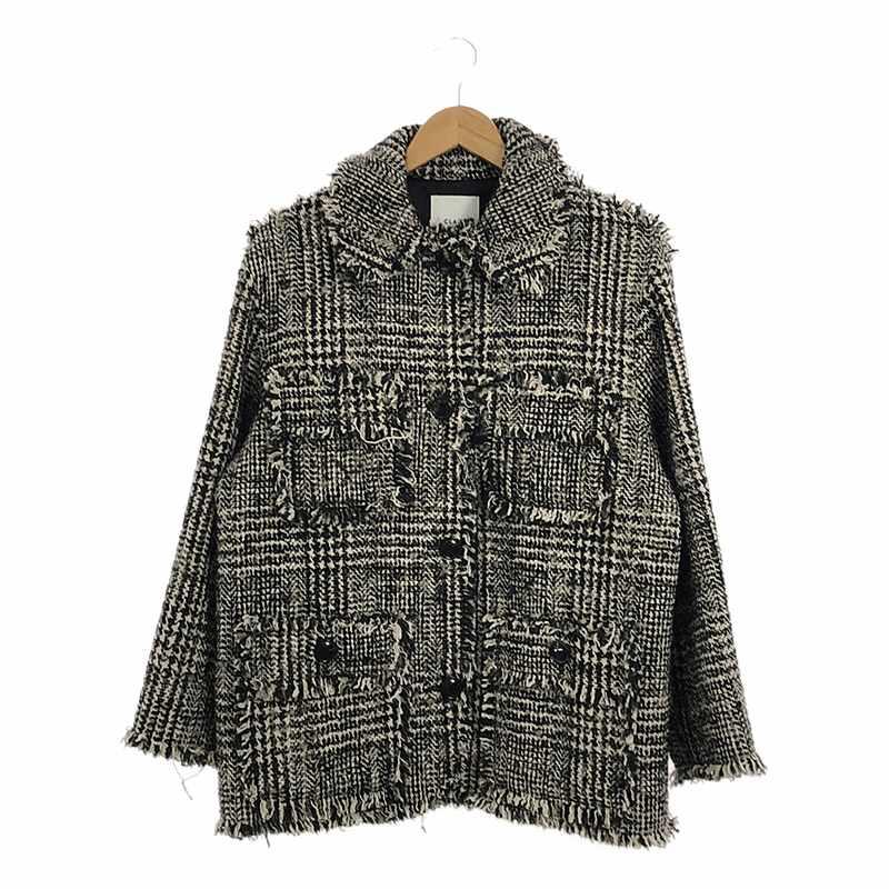 CLANE 【美品】 / クラネ | MIX TWEED BLOUSON ミックスツイード  