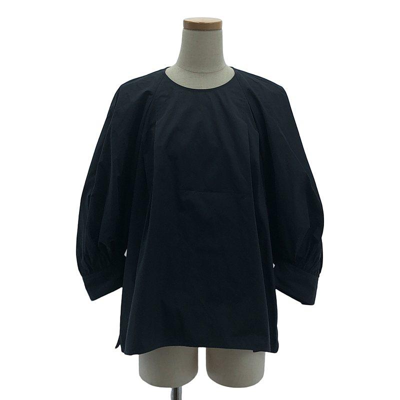 BLAMINK - BLAMINK / ブラミンク | ドルマンスリーブ コットン ブラウス | 38 | ネイビー | レディース BLAMINK / ブラミンク | ドルマンスリーブ コットン ブラウス 38